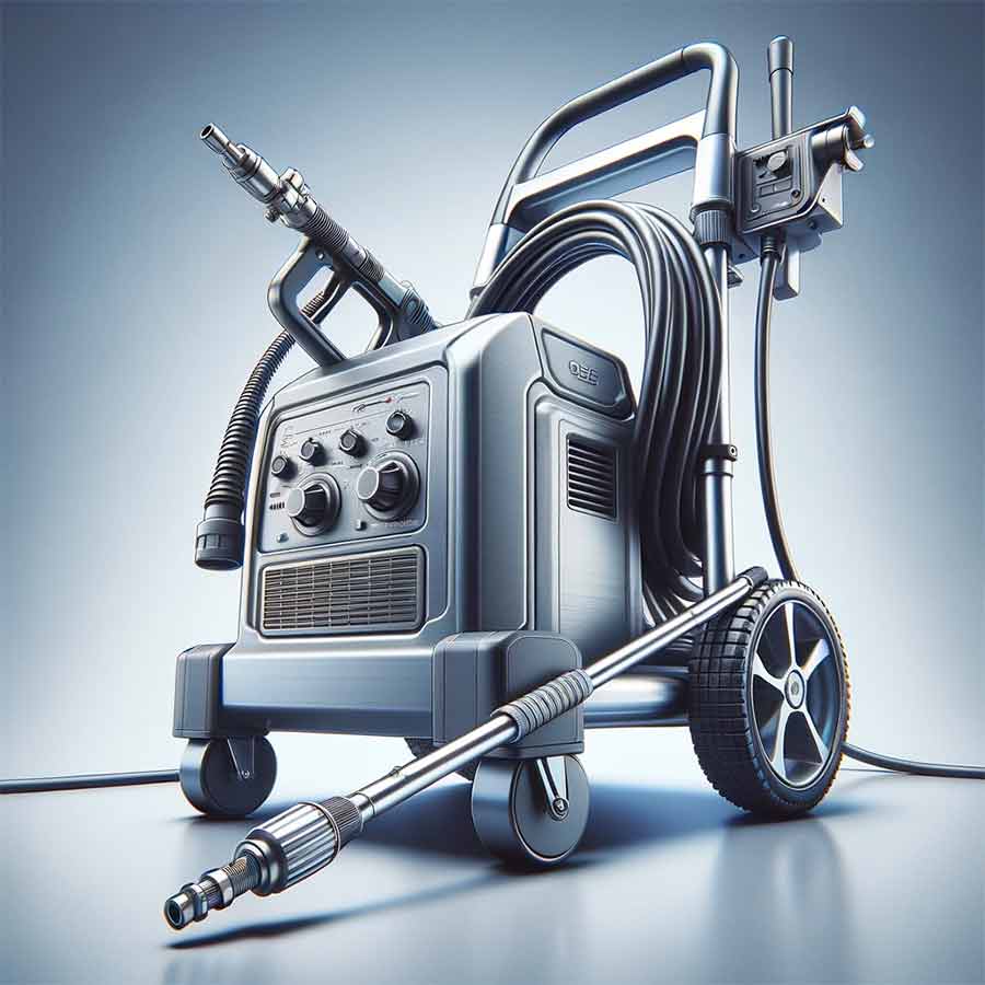 A picture of a pressure washer